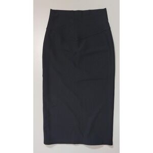 ZYIA Active Athletic Ribbed Fitted Long Midi Skirt